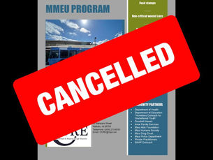 Due to weather, today’s MMEU services are cancelled. Services will resume March 30 at Hoʻaloha Park. Mahalo for your understanding. #MPD