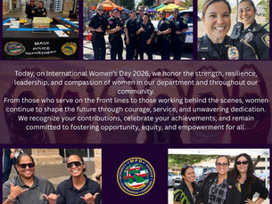 MPD celebrates the strength, leadership, and contributions of women in our department and community this International Women’s Day. #IWD2026