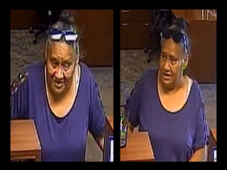 The Maui Police Department requests help identifying a female in connection with an ongoing theft investigation involving approximately $1,700 withdrawn from a victim’s accounts at the American Savings Pukalani branch. Anyone with information should call MPD at (808) 244-6400.