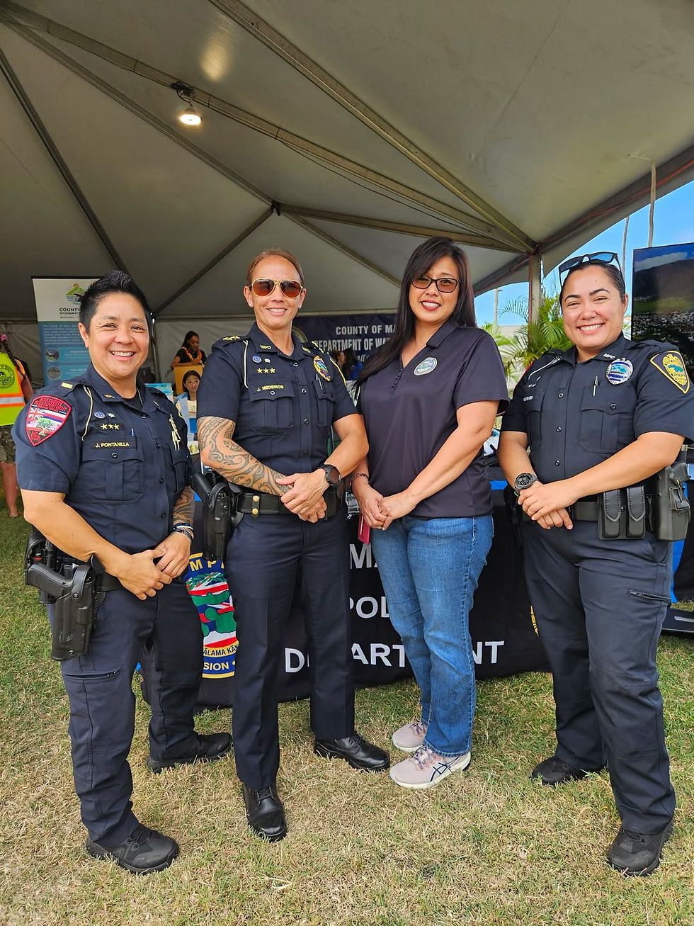 Heading to the fair this weekend? Visit the Maui Police Department recruitment table at the County of Maui tent.