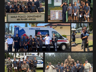 The Maui Police Department congratulates six graduates of Lanai District’s Police Youth Academy, Kula Maka'i no nā 'Ōpio o Lāna'i. During the two-week program, students learned about public safety, traffic laws, E-bike safety, defense tactics, K-9 operations, and the MPD helicopter Hekili while engaging with MPD partner agencies. #MauiPolice #Lanai #PoliceYouthAcademy