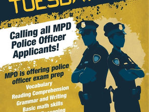 Join the Maui Police Department for Test Prep Tuesday and prepare for the police officer exam with review sessions covering vocabulary, reading comprehension, grammar, writing, math, logical reasoning, and problem solving. Visit mauipolice.com or call 808-830-0342 or 808-757-6372 for more information. #MauiPolice #PoliceCareers