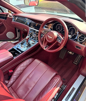 Luxury Bentley interior after visuals's car detailing