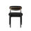 Thumbnail: Back view of black Laura dining chair highlighting ergonomic design