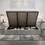 Thumbnail: Oliver upholstered storage bed open from side in bedroom setting, light gray platform bed with hidden storage Canada