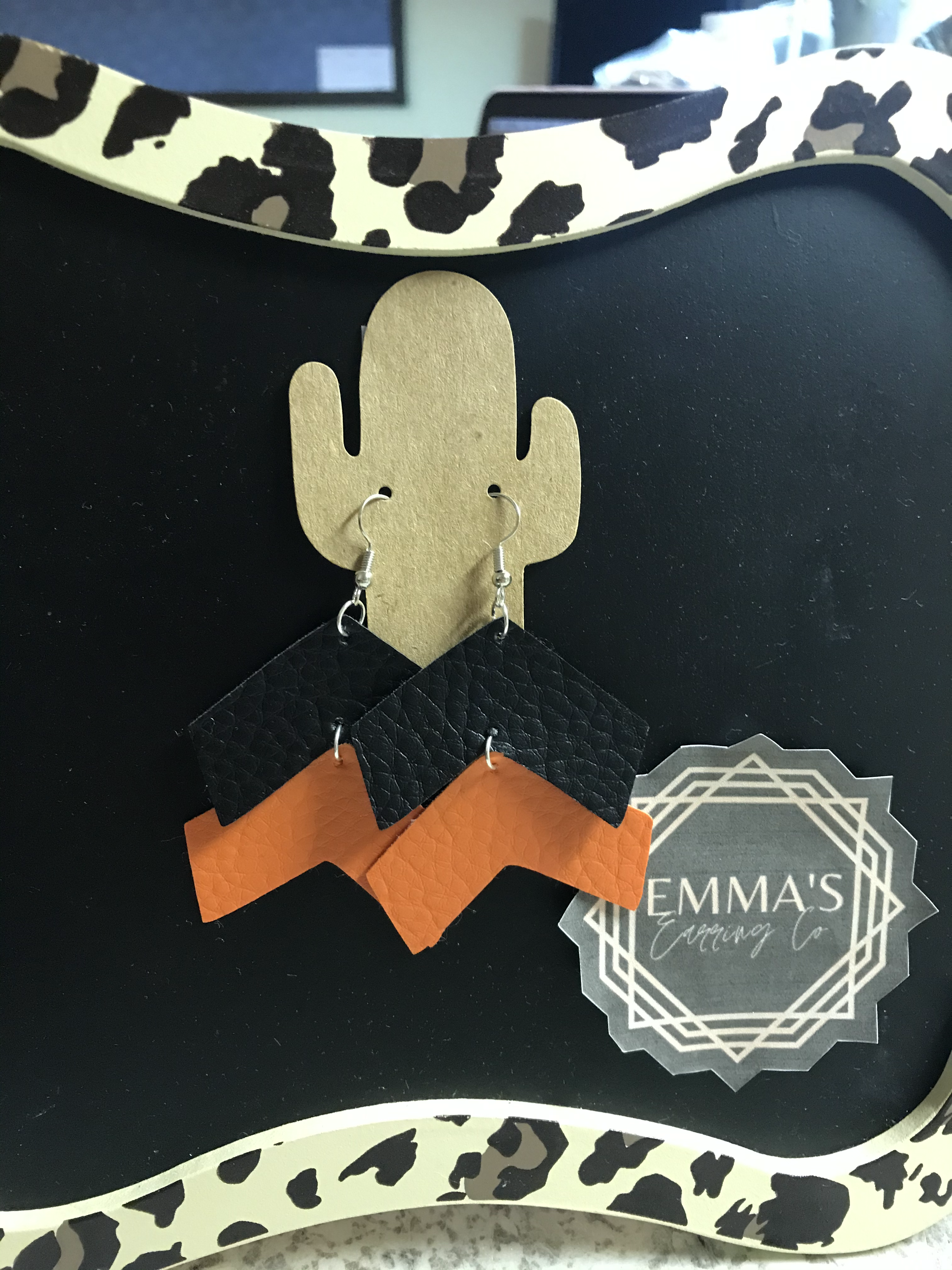 School Spirit Angled Arrows Earrings