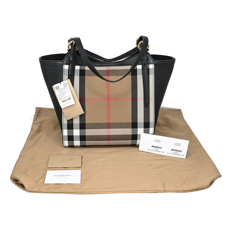 Thumbnail: Burberry Canterbury House Check &amp; Leather Tote