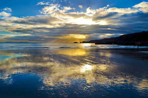 Clearing Sky, Saundersfoot Beach