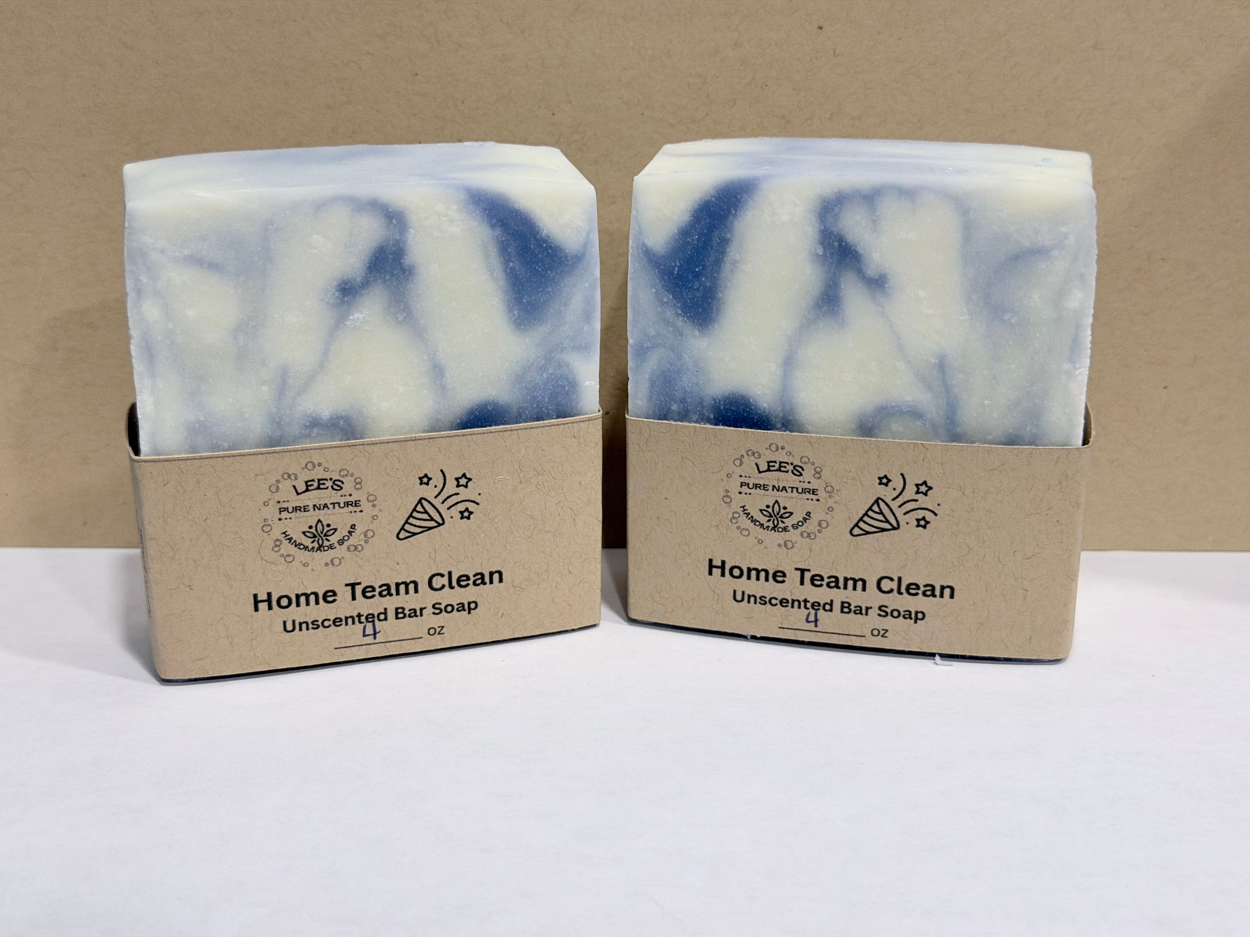 Lee's Pure Nature Home Team Clean Columbia Blue & White Unscented Bar Soap - 4oz