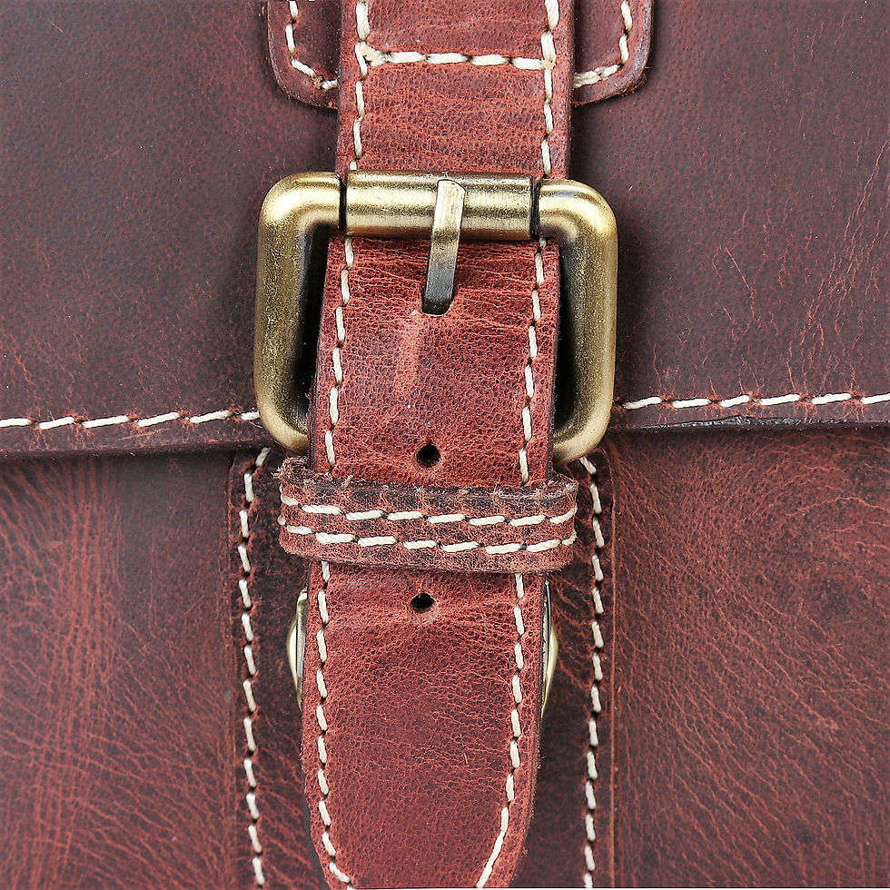 Thumbnail: John's Messenger Bag, Shoulder Bag, Cross Body Bag - Genuine Leather