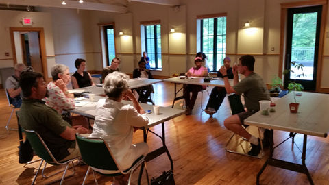 An urban agriculture workshop at a partner location