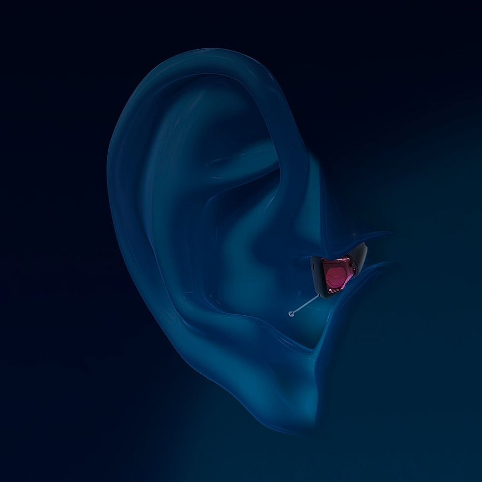 The image describes the Signia Silk Charge&Go IX, a near-invisible, ready-to-wear, completely-in-canal hearing aid