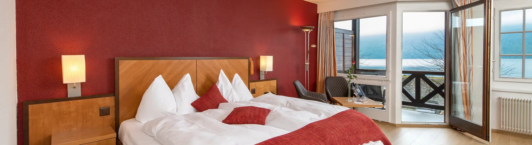 Présentation d'une suite supérieure à l'hôtel Gerbi Weggis.