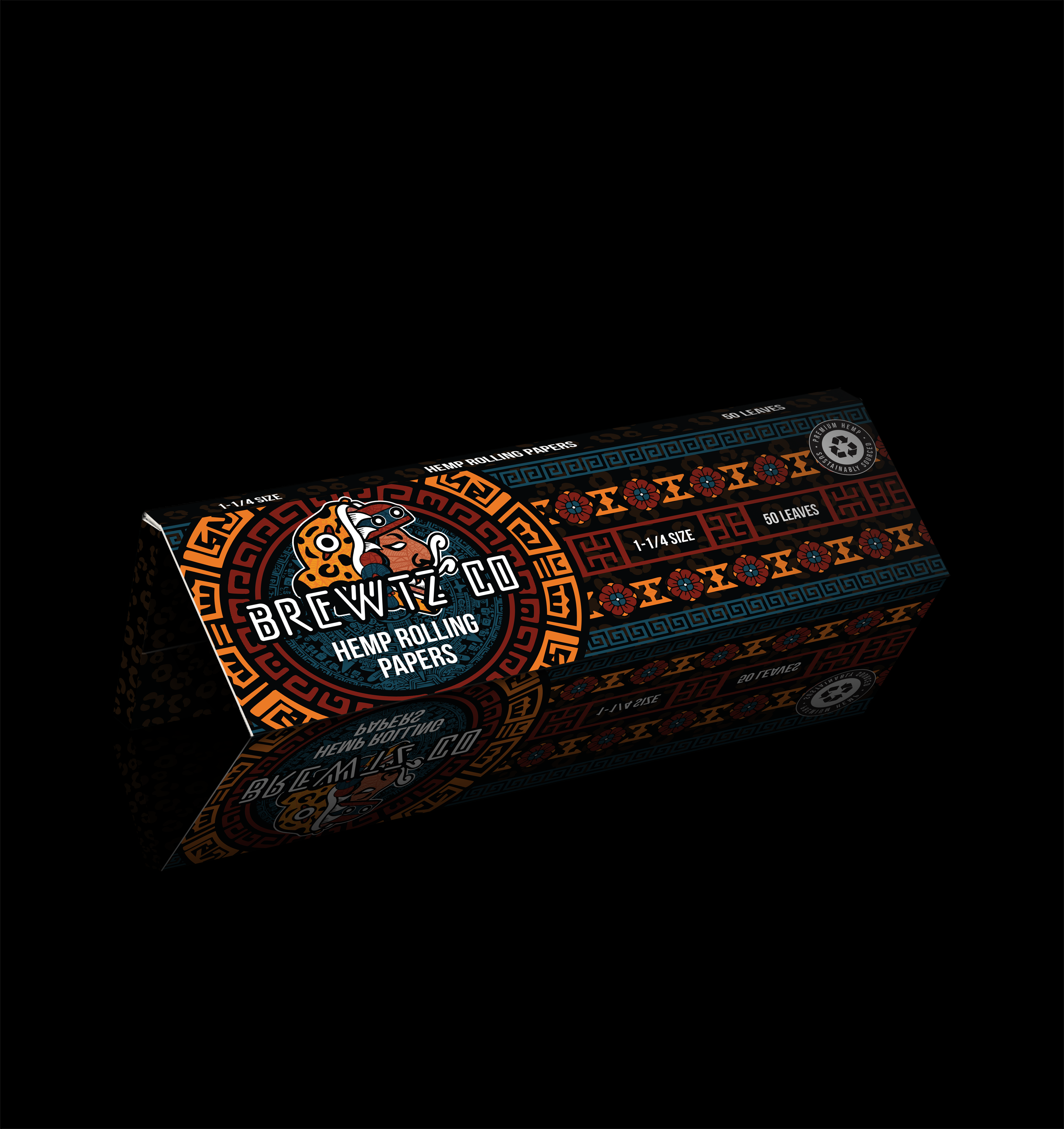 Brewtz Co 50 CT Box 1 1/4" Hemp Rolling Papers