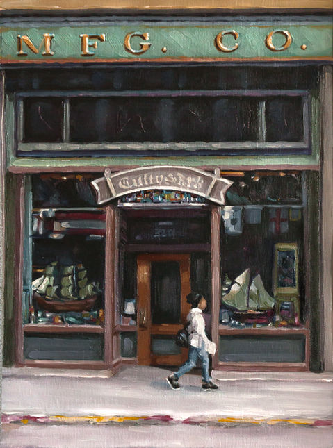 Pioneer Square oil painting by Tamara Joylenev