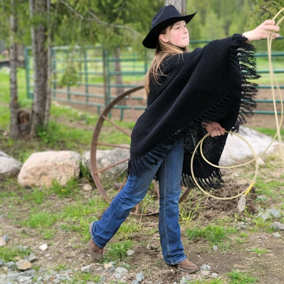 Thumbnail: Basic Black Poncho