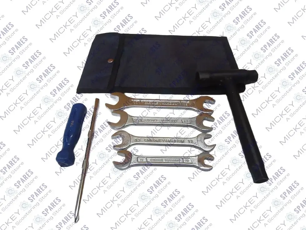 Vespa complete handy tool kit with blue pouch