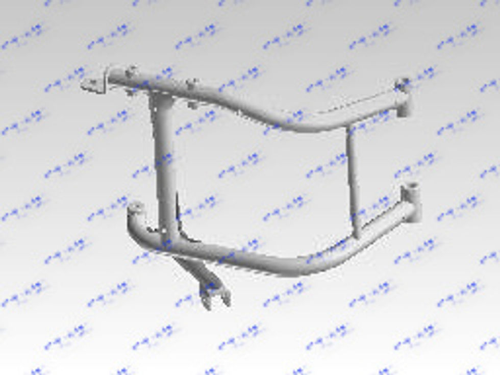 Royal Enfield Bullet 350 Cradle Assy - Glossy Black Rae00195