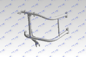 Royal Enfield Bullet 350 Cradle Assy - Glossy Black Rae00195