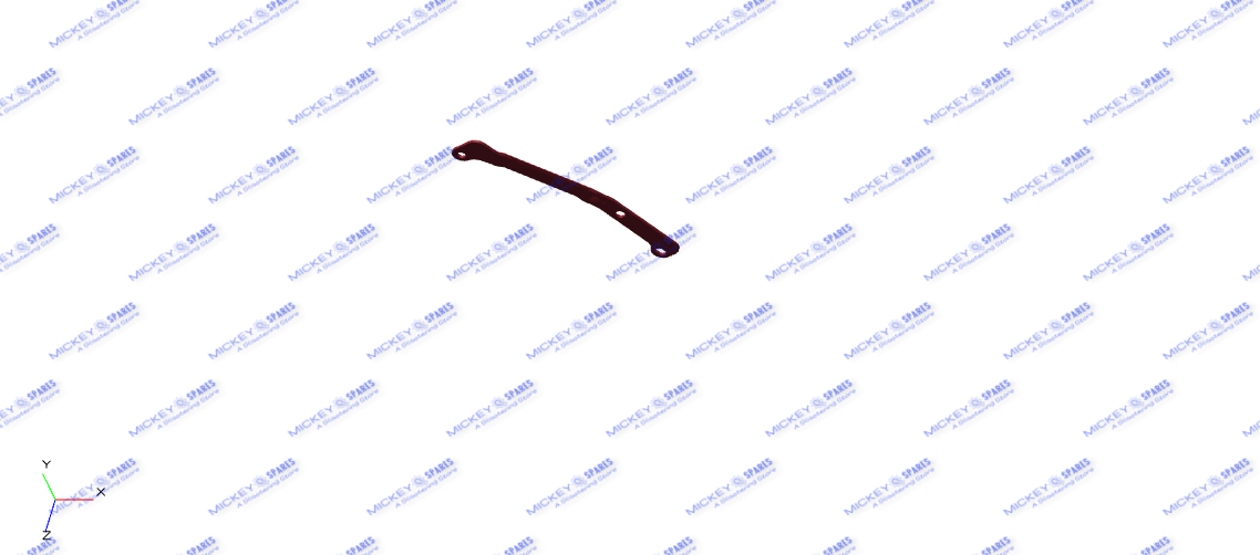 MUDGUARD STAY CENTER LH - SQUADRON BLUE (858013)