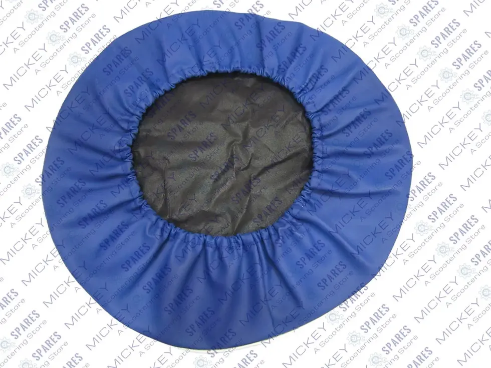 Vespa blue spare wheel cover