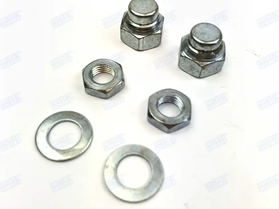 Lambretta fork spindle dome nut half nut location washer kit S2 S3 LI GP SX TV