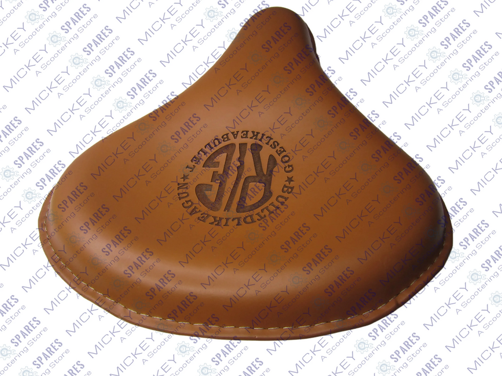 Miniatura: Front Solo Leather Seat Brown Tan For Royal Enfield Classic 500cc 350cc