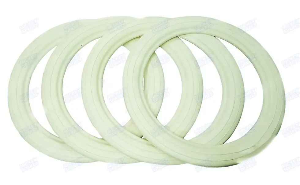 White wall tyre inserts for Vespa 10 inch rims