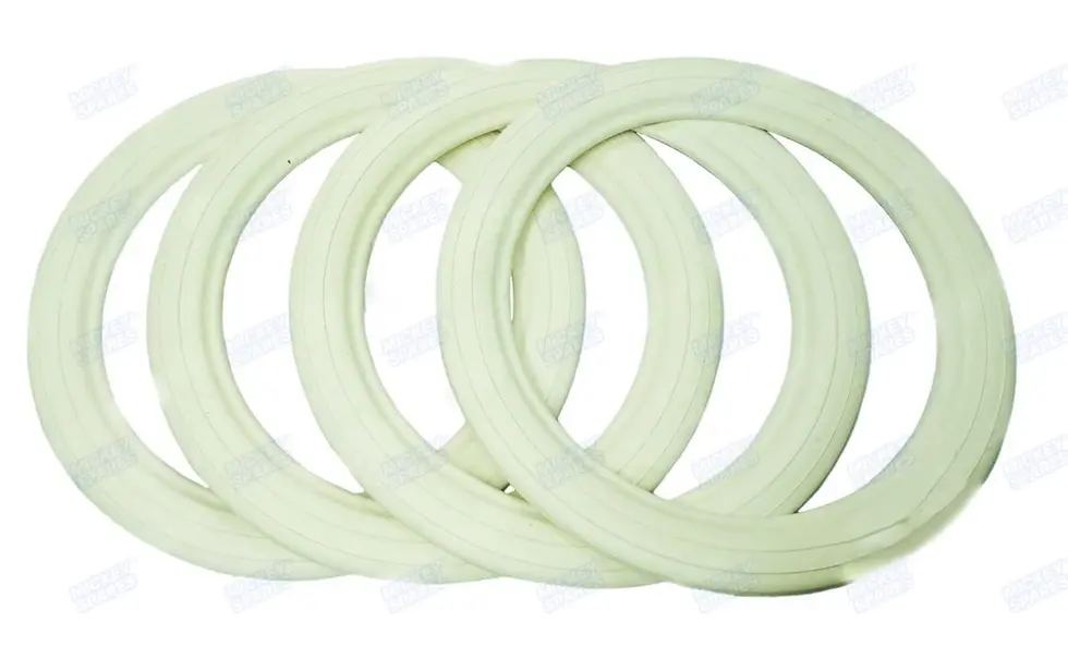 White wall tyre inserts for Vespa 10 inch rims