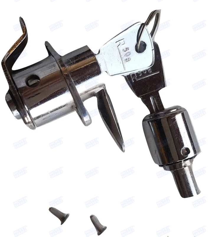 Lambretta GP Series 3 common key toolbox steering lock set with two keys and fixings