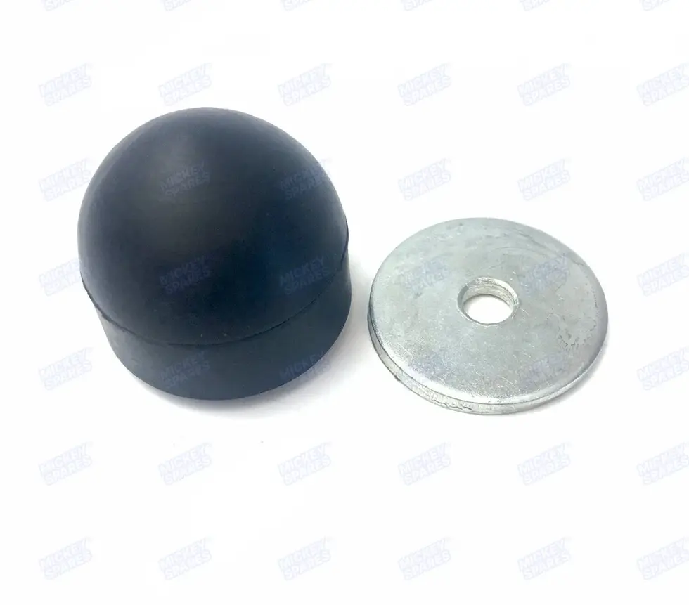 Lambretta engine case rubber bump stop and metal plate Series 1 2 3 LI GP SX TV