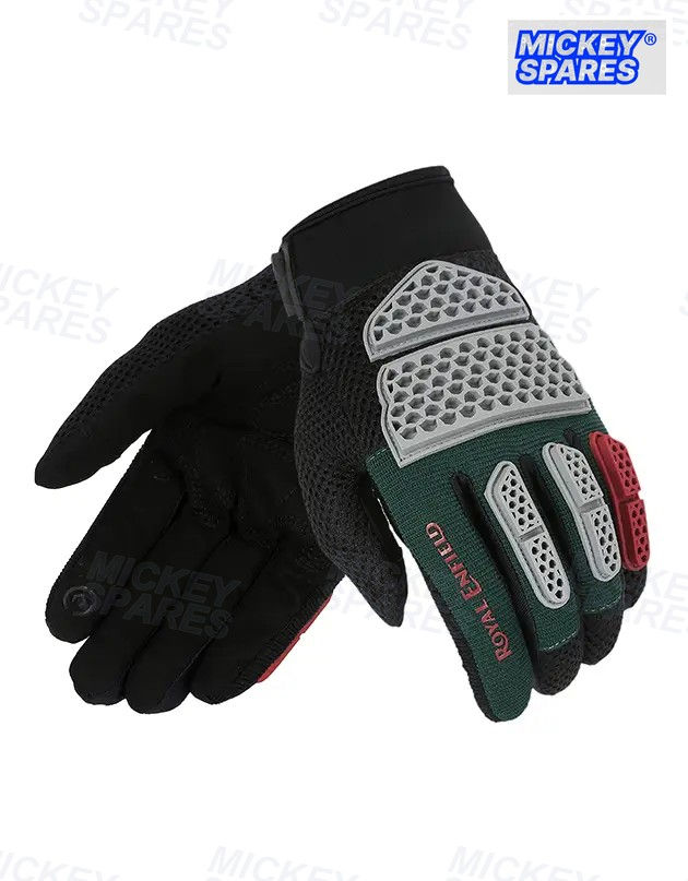 Royal Enfield Street Ace V2 motorcycle gloves in dark green