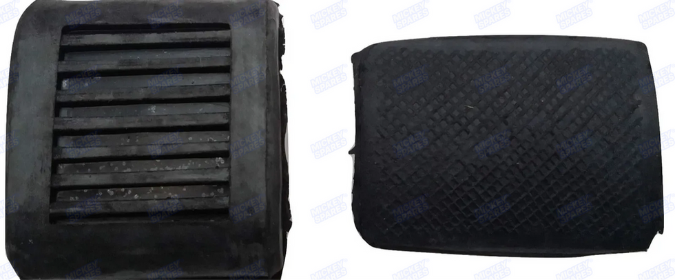 Lambretta black kickstart and brake pedal rubber pair
