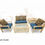 Thumbnail: Solid Teak Wood 5 Seater Sofa Set With Table