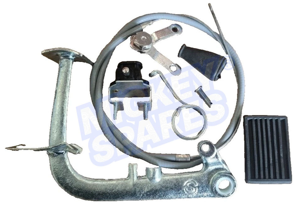 Lambretta rear brake pedal kit GP Series 3 SIL spring switch clamp rubber
