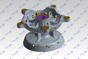 FRONT HUB ASSY-SILVER 1100703