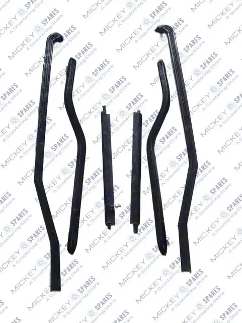 Lambretta GP DL rear floor runner strip set black