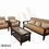 Thumbnail: Verona Solid Teak Wood Sofa Set With Table