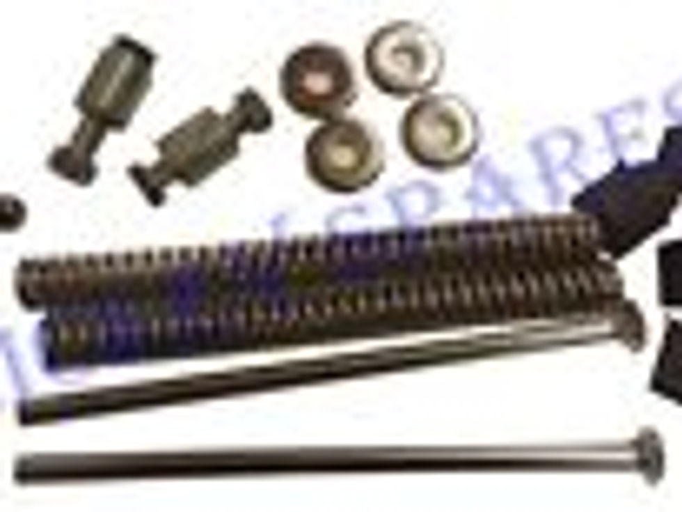 Lambretta complete chromed fork rebuild refurbishment kit with bolts GP