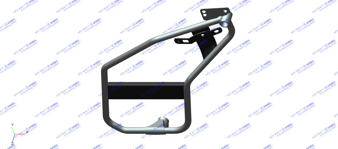 TOP FRAME ASSY-RH - BLACK PAINT/GRANITE (866198)