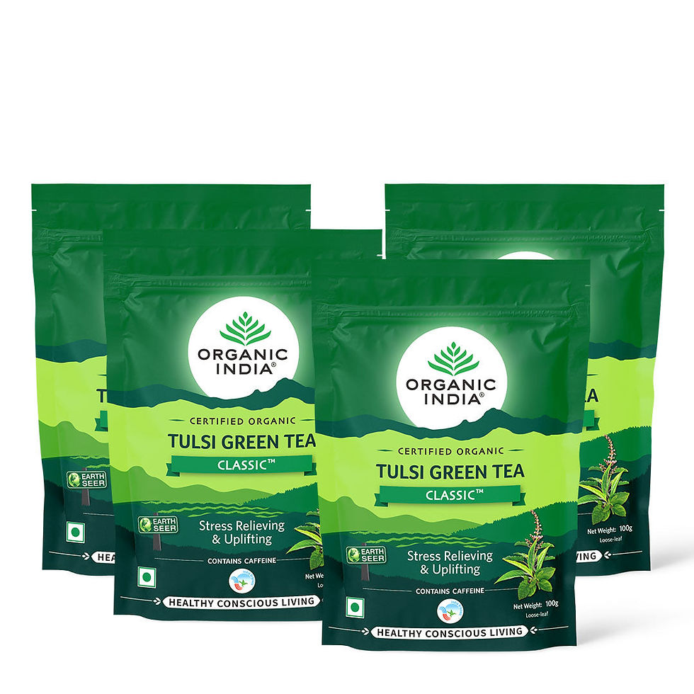 Tulsi Green Tea Classic - 100 g Zipper | Organic India - product image 2
