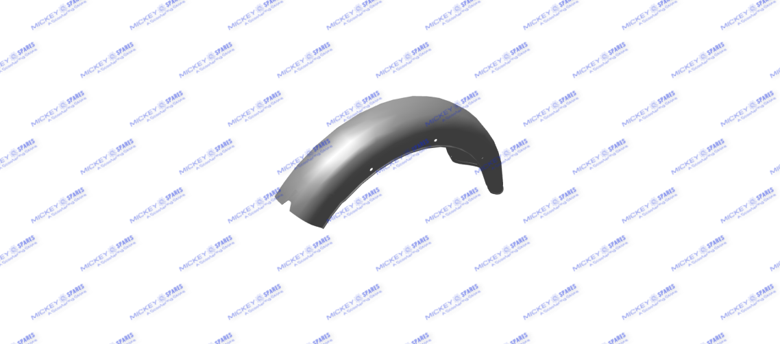 REAR MUDGUARD WITH STICKER - SILVER (850100)
