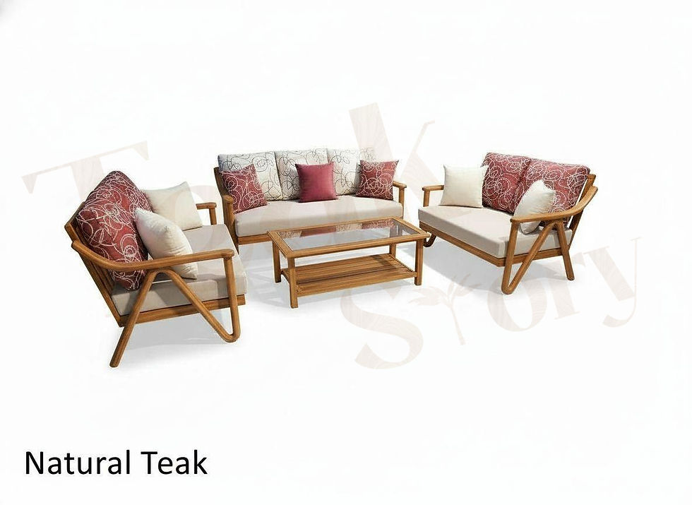 7 Seater Outdoor Teak Wood Sofa and Table Set