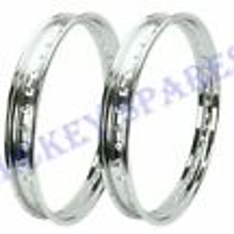 For ROYAL ENFIELD 19" FRONT REAR WHEEL RIM PAIR 40 SPOKES