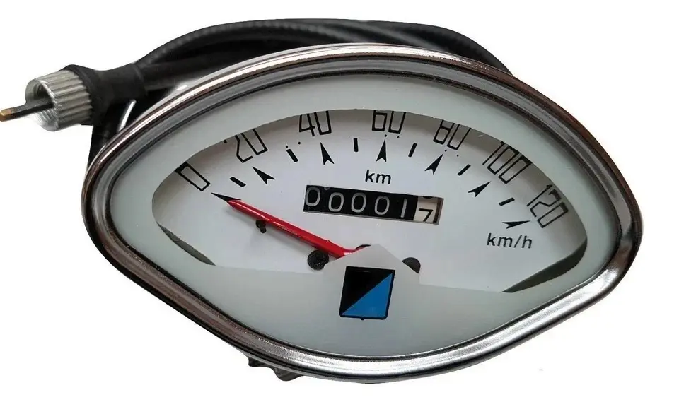 Vespa clamshell speedometer 120km with free cable