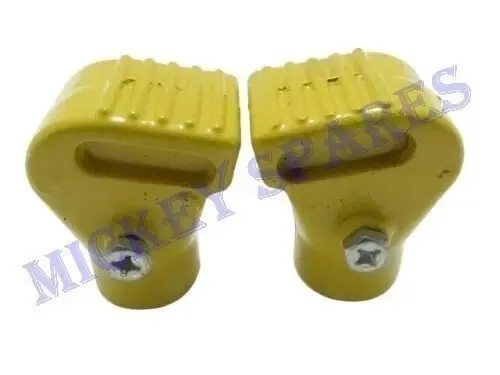 Vespa PX LML Star Stella yellow main stand shoe feet pair