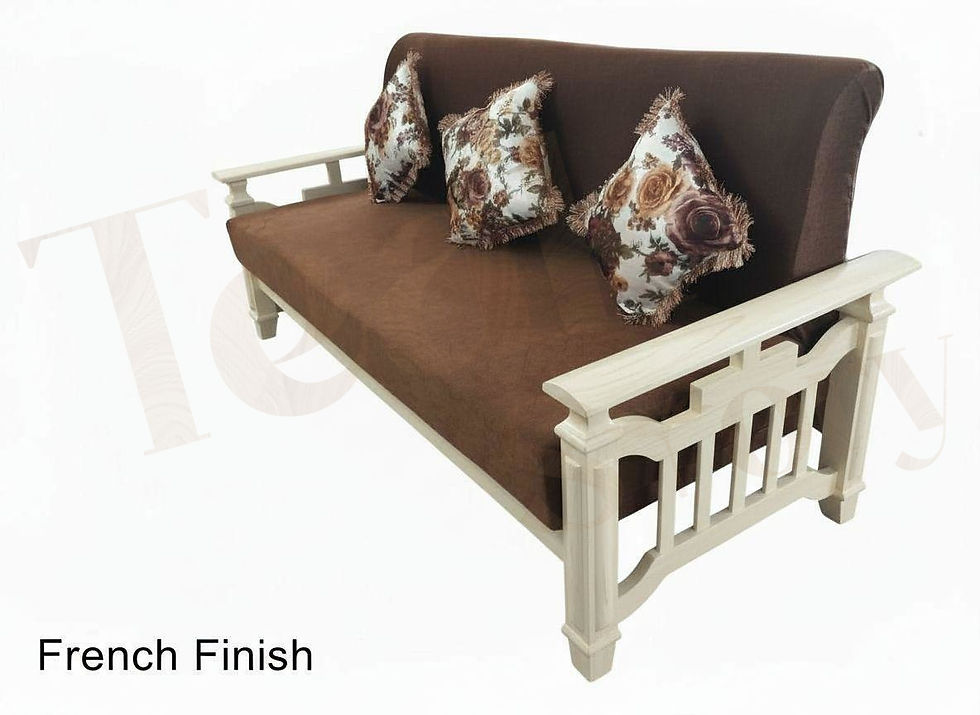 Thumbnail: Teak Wood 3 Seater Sofa