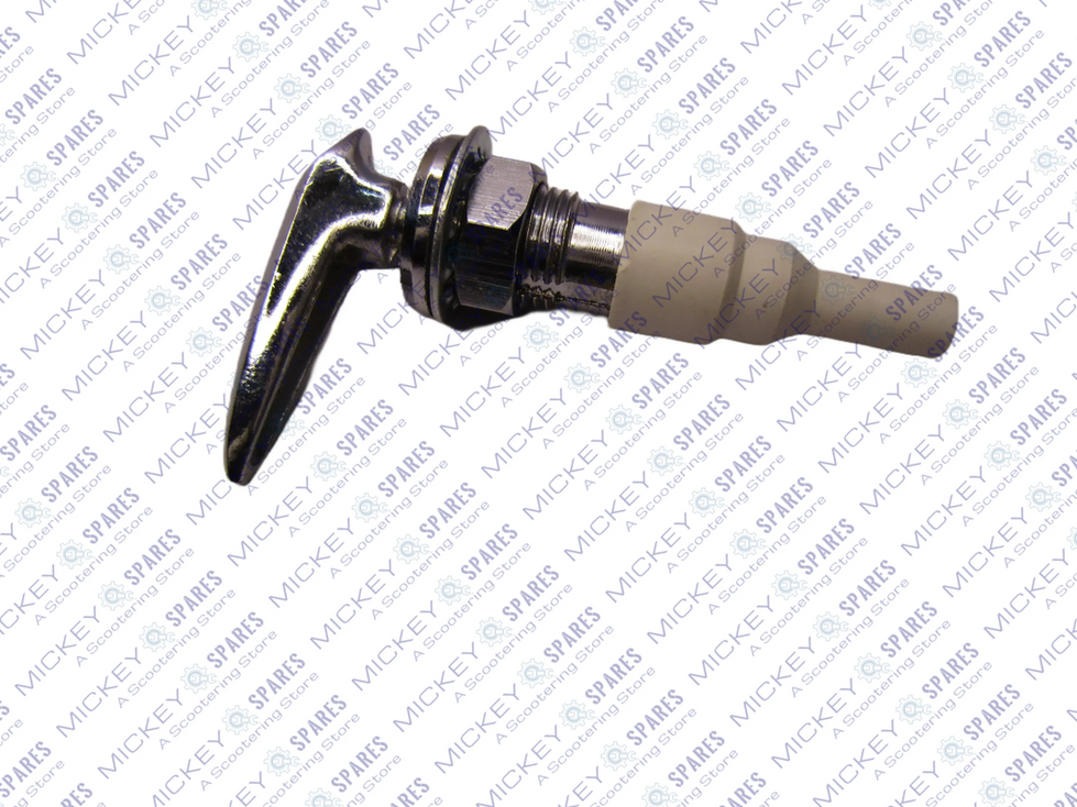 Lambretta chrome metal choke lever and cap assembly GP LI Series 1 2 3