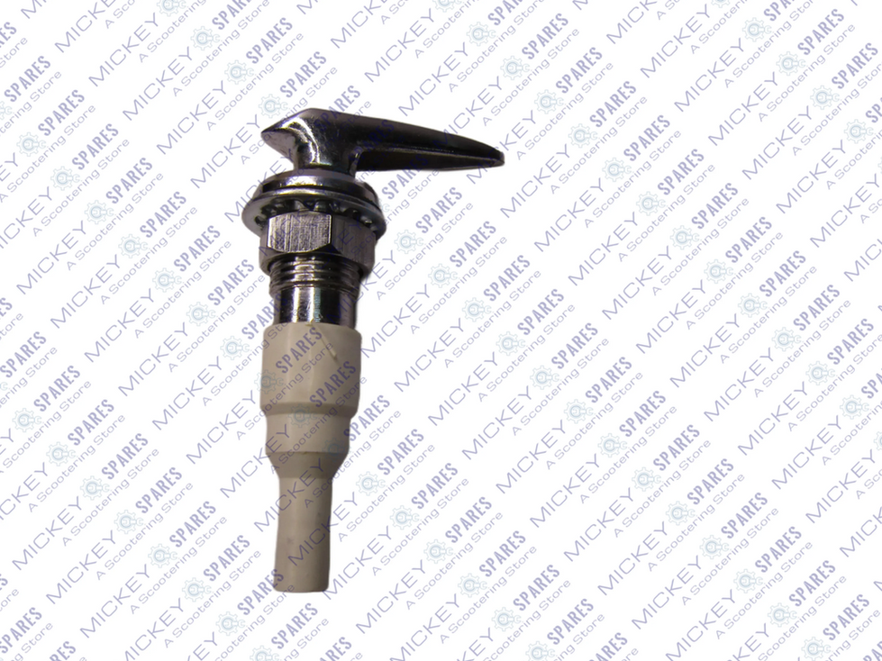 Lambretta chrome metal choke lever and cap assembly GP LI Series 1 2 3