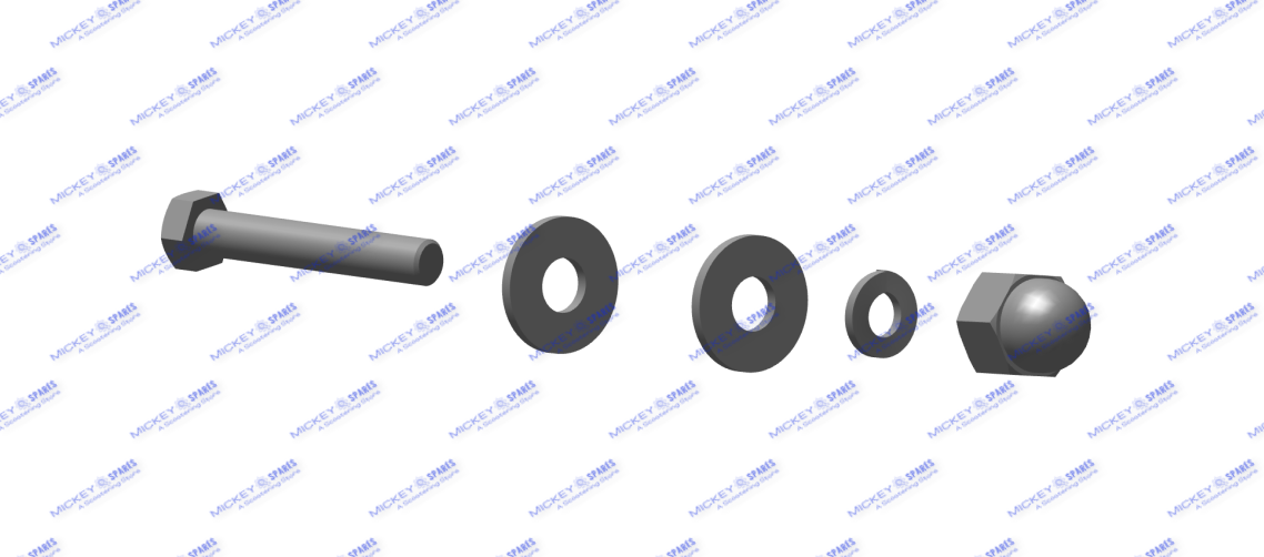 BOLT WASHER NUT - REAR SHOCKS LH KIT (888099)
